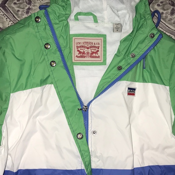 Levis Women's Retro Hooded Windbreaker - Picture 3 of 5